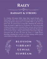 Raizy name meaning wall art by Get Your Story in purple