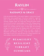 Raylin name meaning gift print in pink