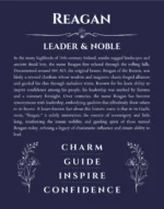 Reagan name meaning gift print in navy blue