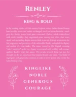 Renley personalized wall art with the story of your name in pink