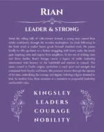 Rian custom name print for wall display in purple
