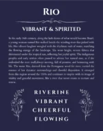 Rio custom name meaning print in navy blue
