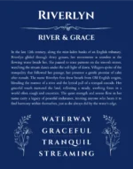 Riverlyn name meaning wall art by Get Your Story in deep blue
