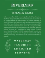 Riverlynn custom name meaning print in dark green