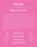 Riyah custom name meaning print in pink