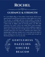 Rochel personalized wall art with the story of your name in deep blue