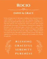 Rocio custom name meaning print in orange