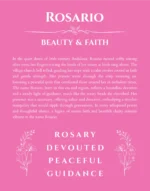 Rosario personalized name meaning print in pink