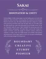 Sakai custom name meaning print in purple