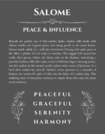 Salome name meaning gift print in gray