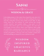 Sanai custom name meaning print in pink