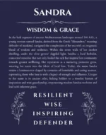 Sandra custom name print for wall display in navy blue