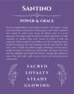 Santino custom name meaning print in purple