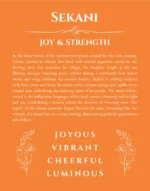 Sekani name meaning gift print in orange
