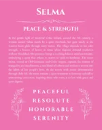 Selma personalized wall art with the story of your name in pink