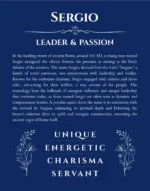 Sergio custom name print for wall display in deep blue