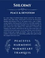 Shloimy custom name meaning print in deep blue