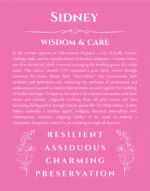 Sidney name meaning wall art by Get Your Story in pink