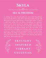 Skyla custom name print for wall display in pink