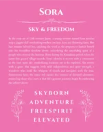 Sora custom name meaning print in pink