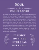 Soul personalized name print with origin and traits in purple