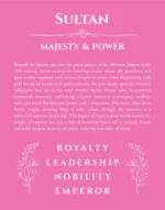 Sultan custom name print for wall display in pink