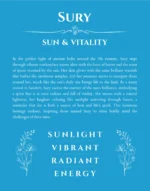Sury custom name art showing meaning and origin in blue
