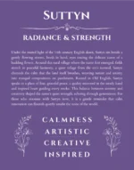 Suttyn name origin print with meaning and traits in purple