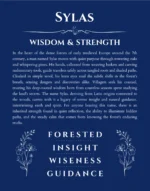Sylas custom name art showing meaning and origin in deep blue