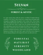 Sylvan name meaning gift print in dark green