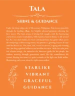 Tala personalized wall art with the story of your name in orange