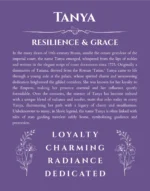 Tanya name meaning gift print in purple