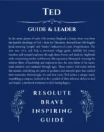 Ted custom name art showing meaning and origin in deep blue