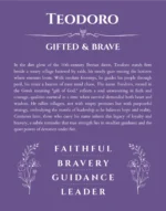 Teodoro custom name print for wall display in purple
