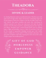 Theadora personalized name art with origin story in pink