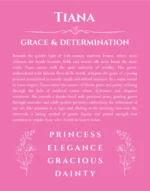 Tiana custom name meaning print in pink
