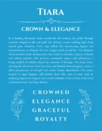 Tiara name meaning wall art by Get Your Story in blue