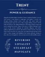 Trent personalized name meaning print in deep blue