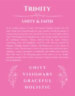 Trinity personalized name meaning print in pink