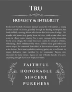 Tru custom name art showing meaning and origin in gray