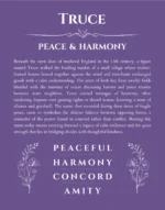 Truce name meaning wall art by Get Your Story in purple