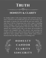 Truth name meaning gift print in gray