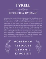 Tyrell name meaning wall art by Get Your Story in purple