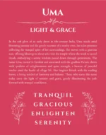 Uma name meaning gift print in red