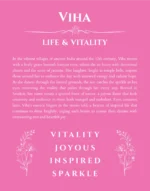Viha custom name print for wall display in pink