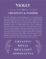 Violet custom name meaning print in purple