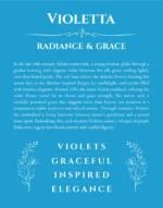 Violetta custom name meaning print in blue