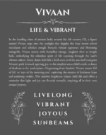 Vivaan custom name meaning print in gray
