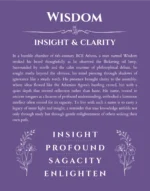 Wisdom custom name print for wall display in purple