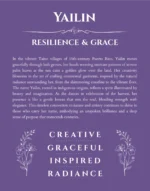 Yailin personalized name print with origin and traits in purple